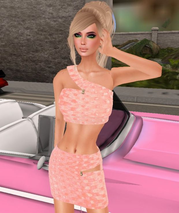 Sherbert Skirt & Mini in Soft Pink #6