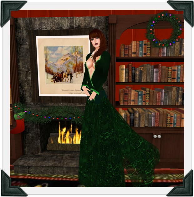 G Sloane Heck the Halls Green Gown